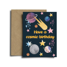 Ευχετήρια Κάρτα Διπλή (17×12) Spread The Magic Cosmic Birthday
