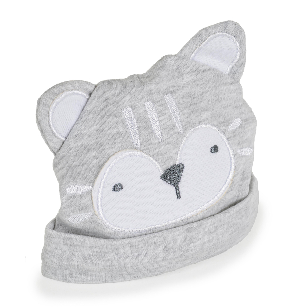 Βρεφικό Σκουφάκι + Καλτσάκια (Σετ) Cangaroo Rey Grey
