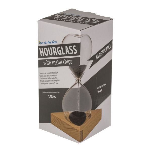 Κλεψύδρα Με Βάση (Φ8x16) Out Of The Blue By Octopus Magnetic Sand Wooden Base