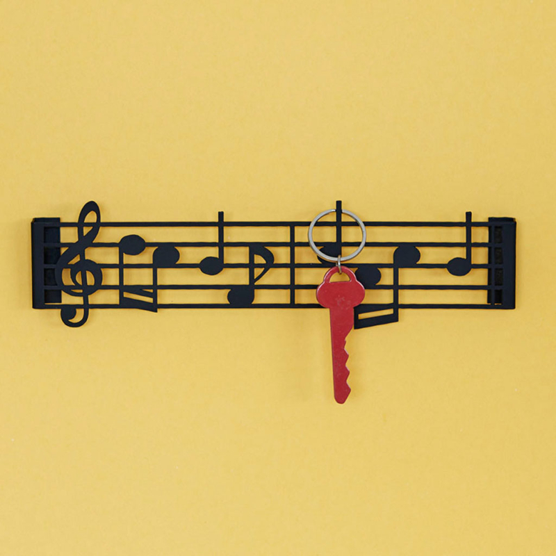 Κλειδοθήκη (21x1x6.1) Balvi By Octopus Music Black