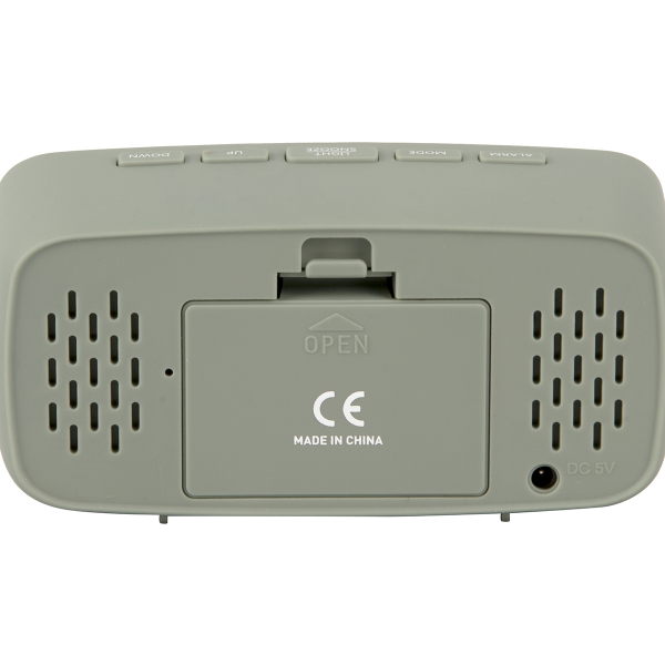 Ρολόι Επιτραπέζιο (12x4x6) - Ξυπνητήρι Karlsson Mirror Led Oval Jungle Green