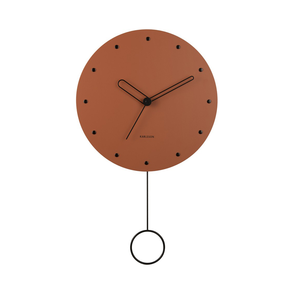 Ρολόι Τοίχου (Φ30) Karlsson Studs Pendulum Burned Orange 257458