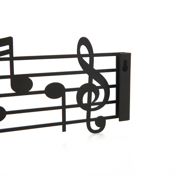 Κρεμάστρα Τοίχου 4 Θέσεων (44x2x10) Balvi By Octopus Music Black