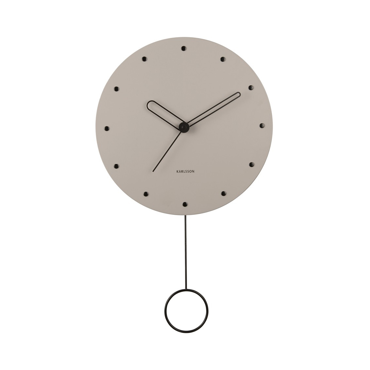 Ρολόι Τοίχου (Φ30) Karlsson Studs Pendulum Warm Grey 257481