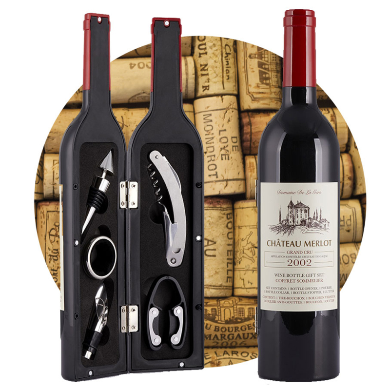 Σετ Αξεσουάρ Κρασιού Octopus Bottle