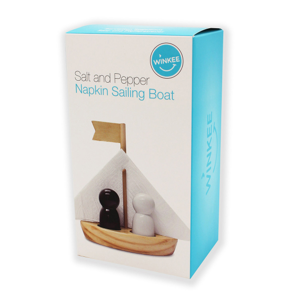 Αλατοπίπερο + Χαρτοπετσετοθήκη (Σετ 3 τμχ) Mags By Octopus Sailing Boat