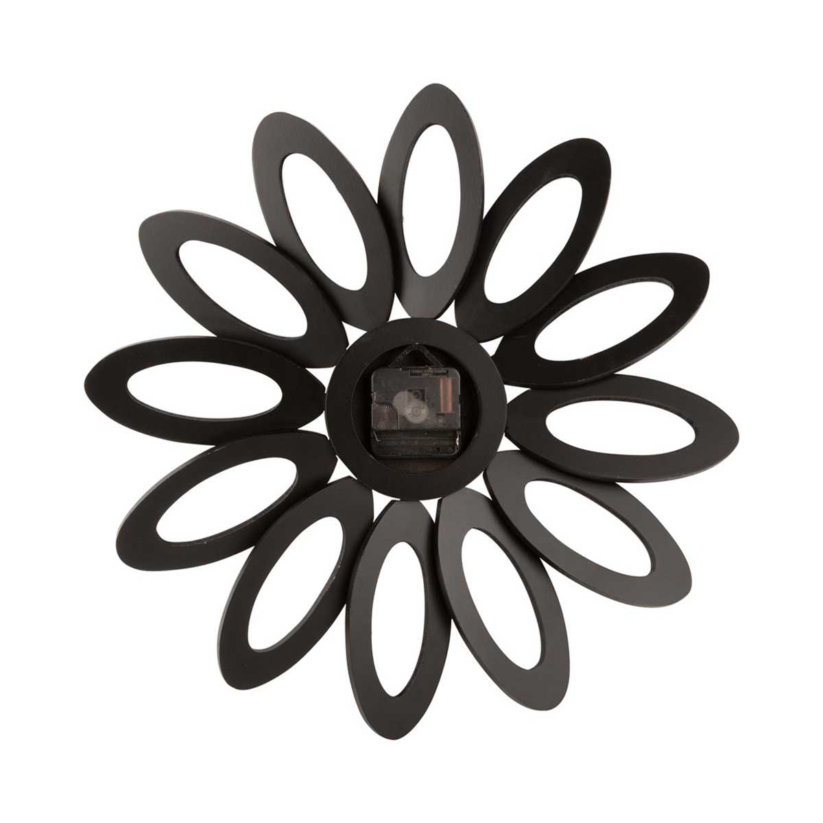 Ρολόι Τοίχου (Φ40) Karlsson Fiore Veneer Black Home Διακόσμηση Ρολόγια & Επιτραπέζια Spitishop