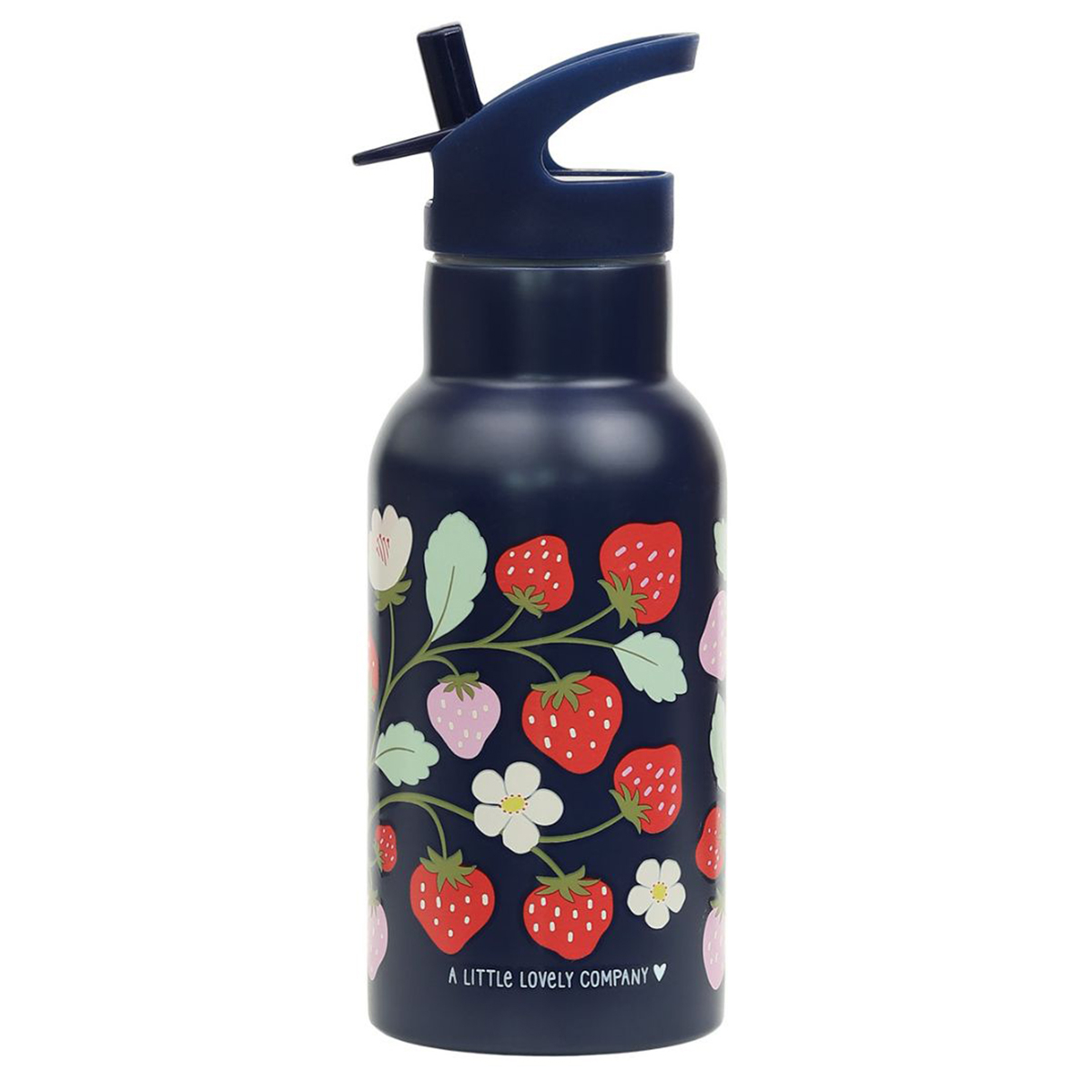 Παγούρι - Θερμός 350Ml με Καλαμάκι Α Little Lovely Company Strawberries Dbssst69 Home Παιδικά Είδη Φαγητού & Αξεσουάρ Σερβιρίσματος Spitishop