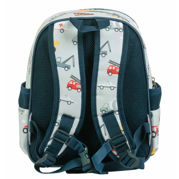 Σχολική Τσάντα Νηπιαγωγείου Με Ισοθερμική Θήκη (27x19x32) Α Little Lovely Company Vehicles BPVEBU64