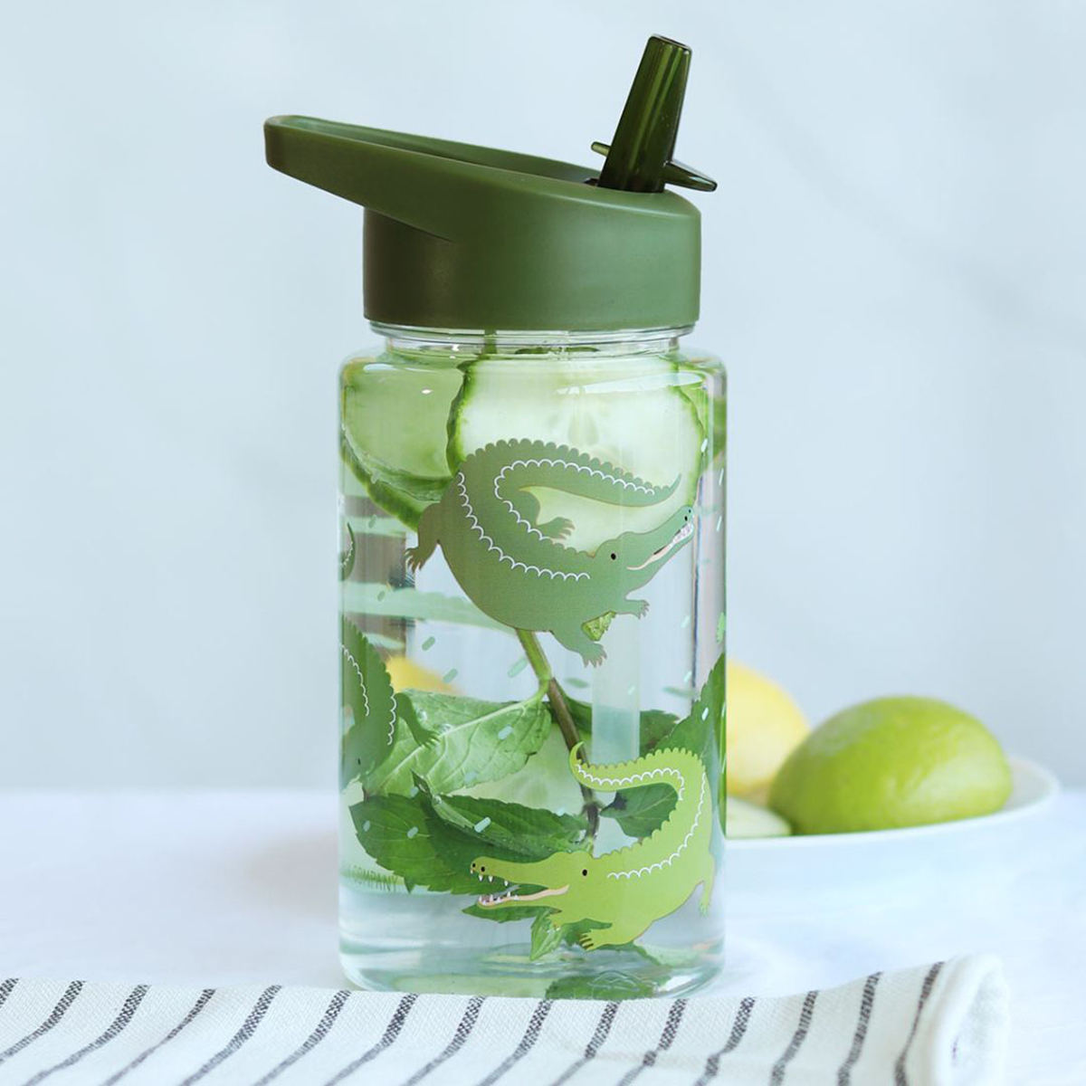 Παγούρι 450Ml με Καλαμάκι Α Little Lovely Company Crocodiles Dbcrgr63 Home Παιδικά Είδη Φαγητού & Αξεσουάρ Σερβιρίσματος Spitishop