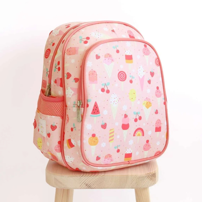 Σχολική Τσάντα Νηπιαγωγείου Με Ισοθερμική Θήκη (27x19x32) Α Little Lovely Company Ice-Cream BPICPI67