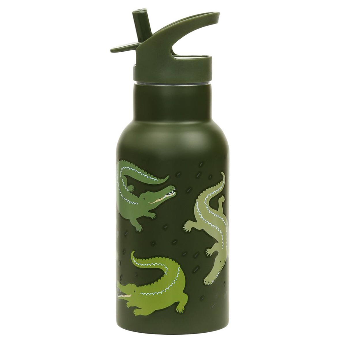Παγούρι - Θερμός 350Ml με Καλαμάκι Α Little Lovely Company Crocodiles Dbsscr68 Home Παιδικά Είδη Φαγητού & Αξεσουάρ Σερβιρίσματος Spitishop