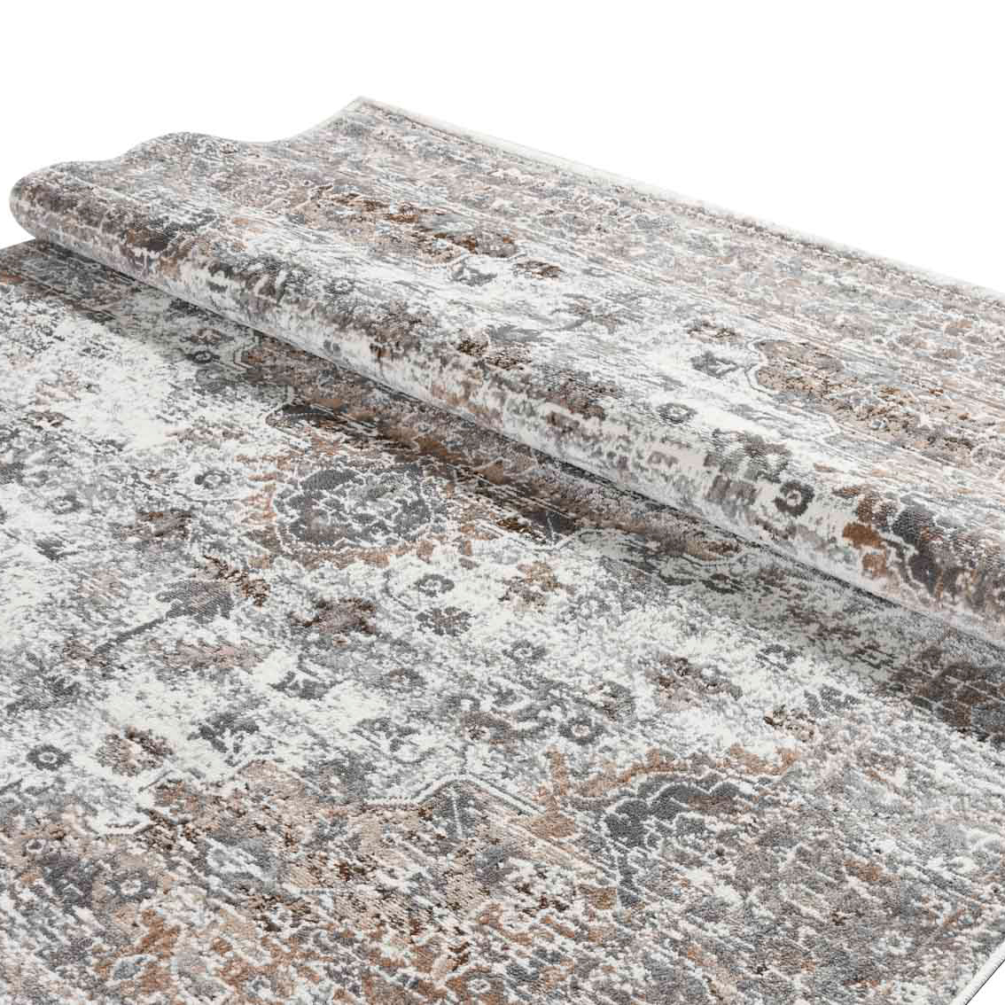 Χαλί (200X290) Polcarpet Estia 2479 L Grey Cream Home Χαλιά Σαλονιού Spitishop