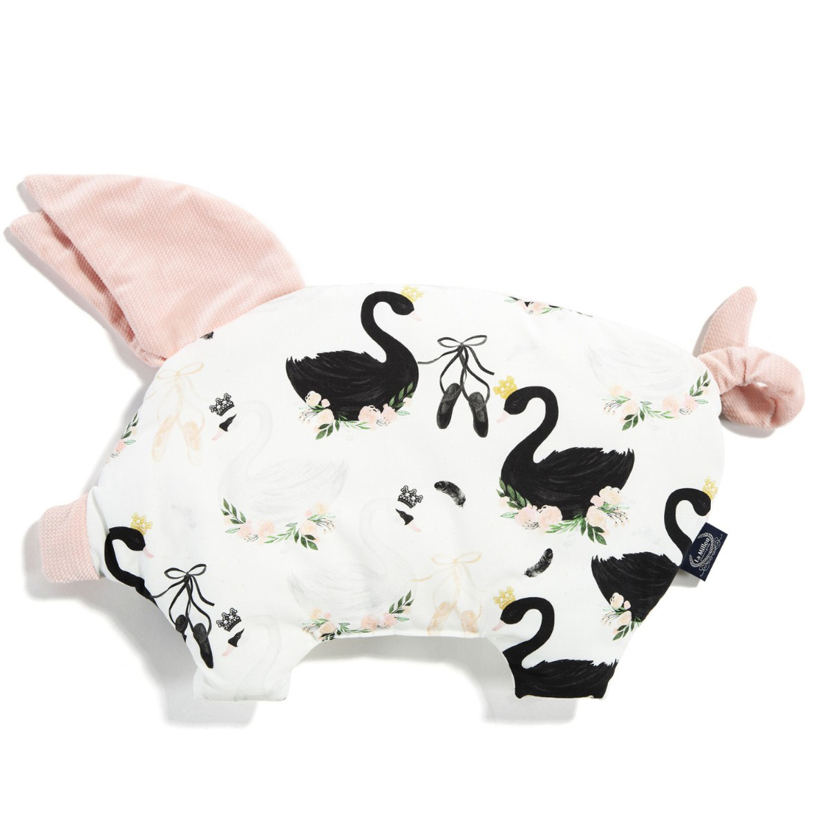 Βρεφικό Μαξιλάρι Sleepy Pig La Millou Moonlight Swan – Smoke Rose 258148