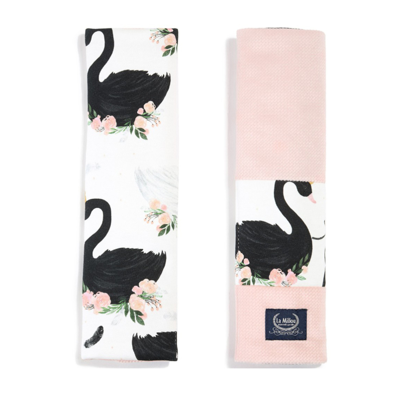 Προστατευτικά Μαξιλαράκια Ζώνης (Σετ 2τμχ) La Millou Moonlight Swan - Smoke Rose