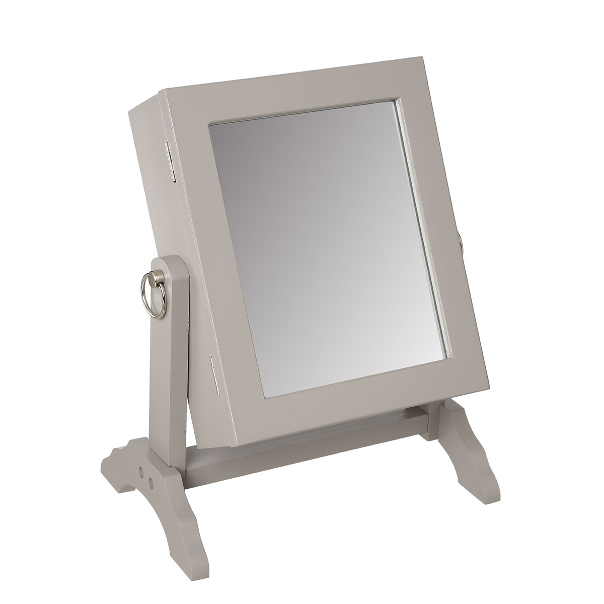 Καθρέφτης Επιτραπέζιος/Κοσμηματοθήκη (22.5x15x28.3) A-S Bijoux Grey 114666