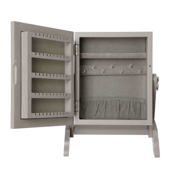 Καθρέφτης Επιτραπέζιος/Κοσμηματοθήκη (22.5x15x28.3) A-S Bijoux Grey 114666