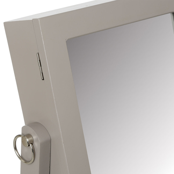 Καθρέφτης Επιτραπέζιος/Κοσμηματοθήκη (22.5x15x28.3) A-S Bijoux Grey 114666