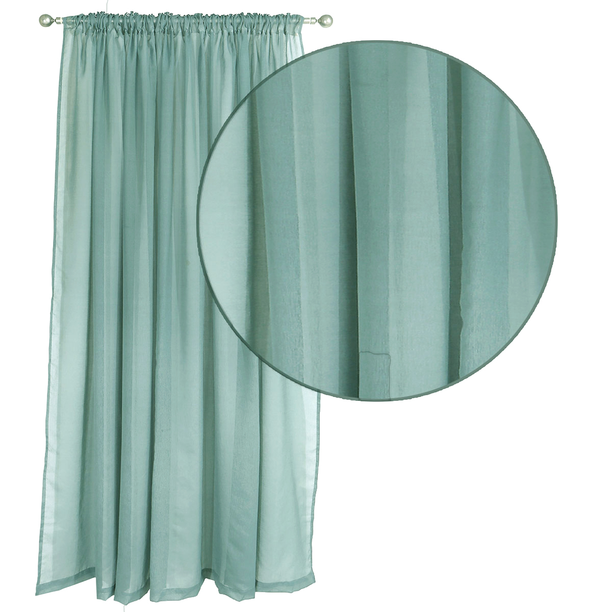 Κουρτίνα (450X270) με Τρέσα Das Home Organza 2198 Aqua Κουρτίνες Σαλονιού Spitishop