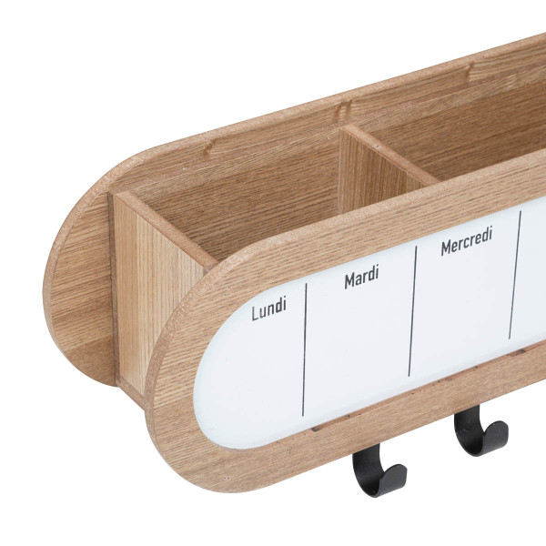 Κρεμάστρα Τοίχου 5 Θέσεων Με Αποθηκευτικό Χώρο (48x12x15) A-S Memo Domitille 195271