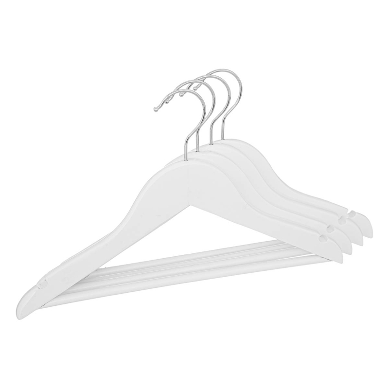 Παιδικές Κρεμάστρες Ρούχων (Σετ 4τμχ) A-S Hanger White 195840A