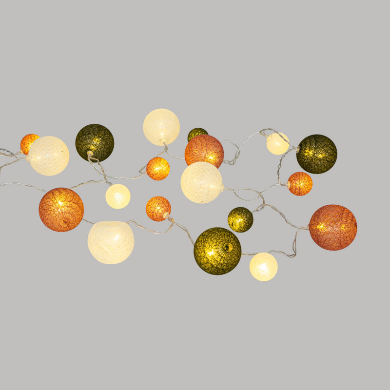 Διακοσμητική Γιρλάντα Ρεύματος Με 20 LED Φωτάκια A-S Land Timer 195349