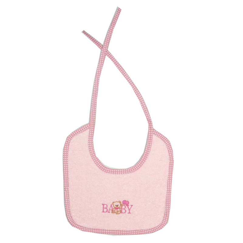 Σαλιάρα Πετσετέ (25x25) Dimcol Baby Bear 162 Ροζ