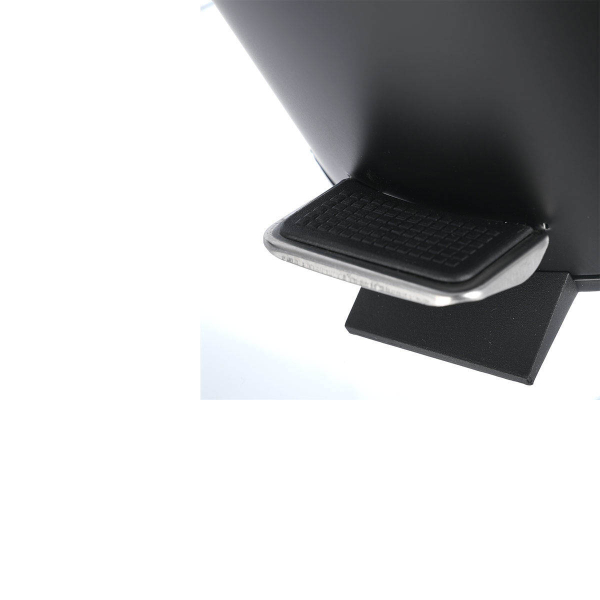 Κάδος Απορριμμάτων Μπάνιου (Φ20.5x25.5) Estia 5lt Bamboo Essentials Black 02-12748