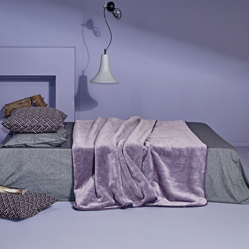 Κουβέρτα Βελουτέ Ημίδιπλη (180x220) Kentia Loft Notte 42 Purple