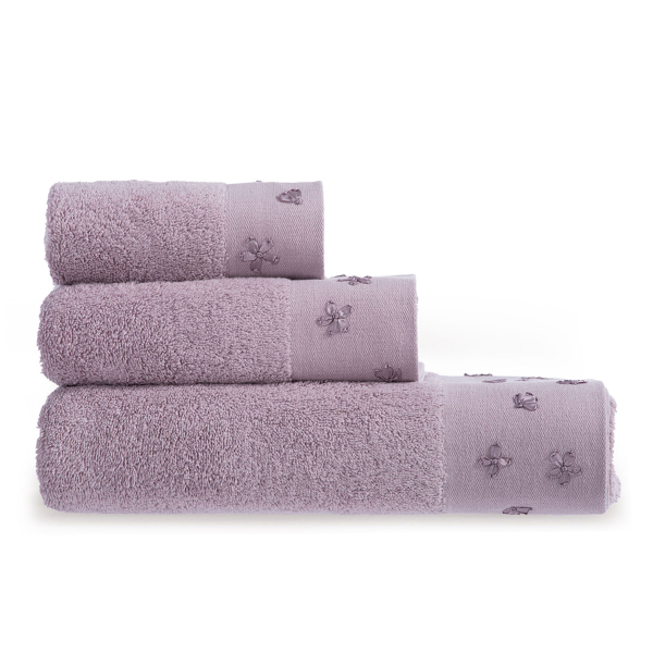 Πετσέτες Μπάνιου (Σετ 3τμχ) Nef-Nef Blossom Lilac 550gsm