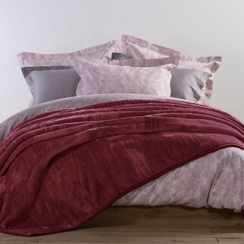Κουβέρτα Βελουτέ Υπέρδιπλη (220x240) Nef-Nef Homeware Loft 22 Bordo-1142