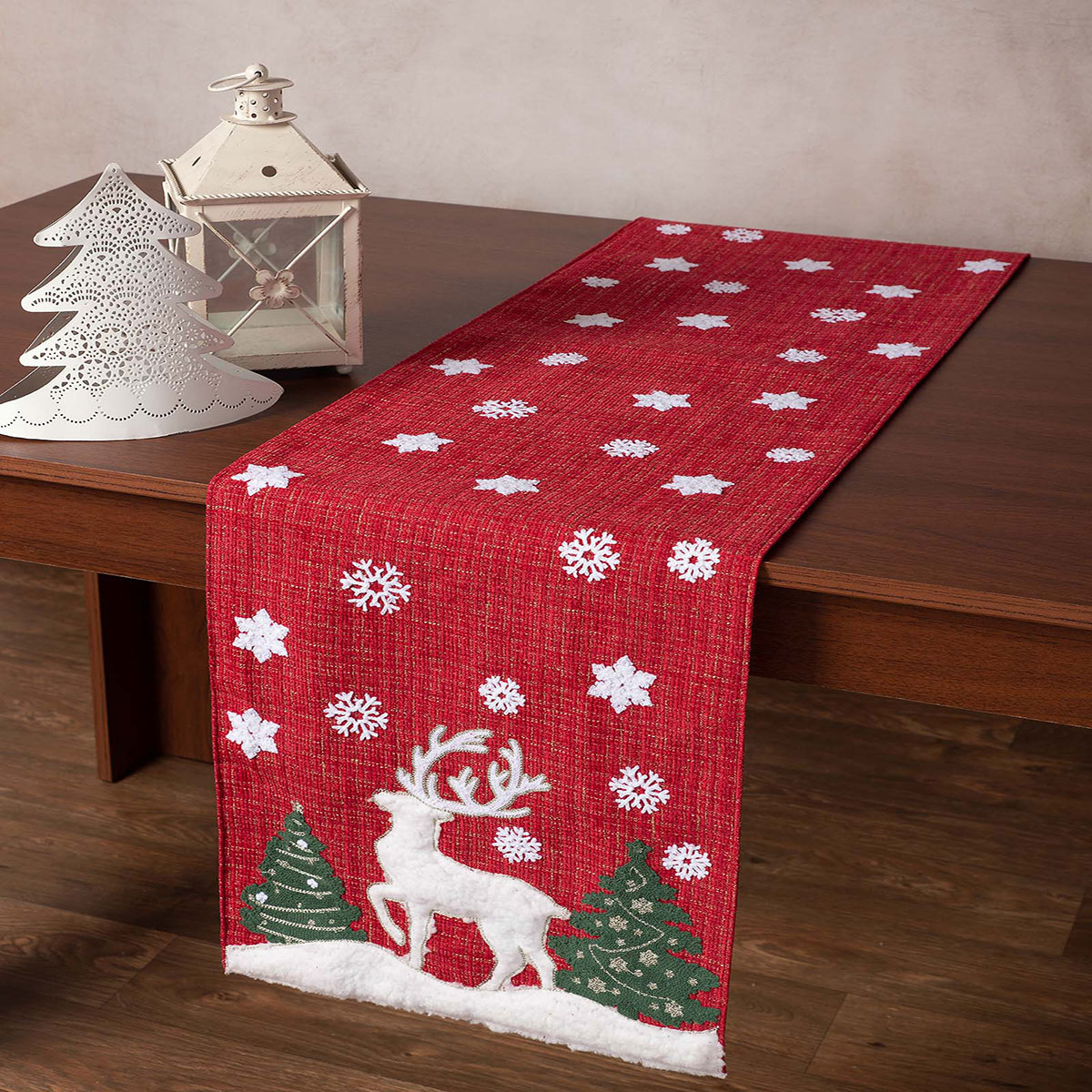 Χριστουγεννιάτικη Τραβέρσα (35×160) Silk Fashion HP52157M