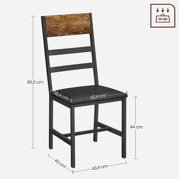 Καρέκλες (Σετ 2τμχ) Vasagle LDC095B01