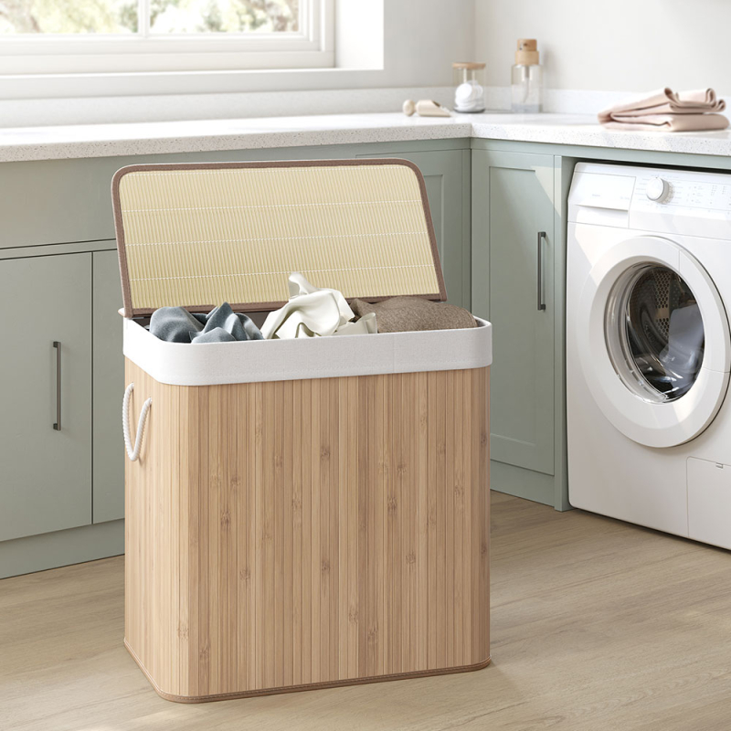 Καλάθι Απλύτων 3 Θέσεων (60x40x61.5) Songmics LCB091N01V2