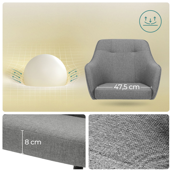 Καρέκλα Γραφείου (64x64x93) Songmics OBG019G01