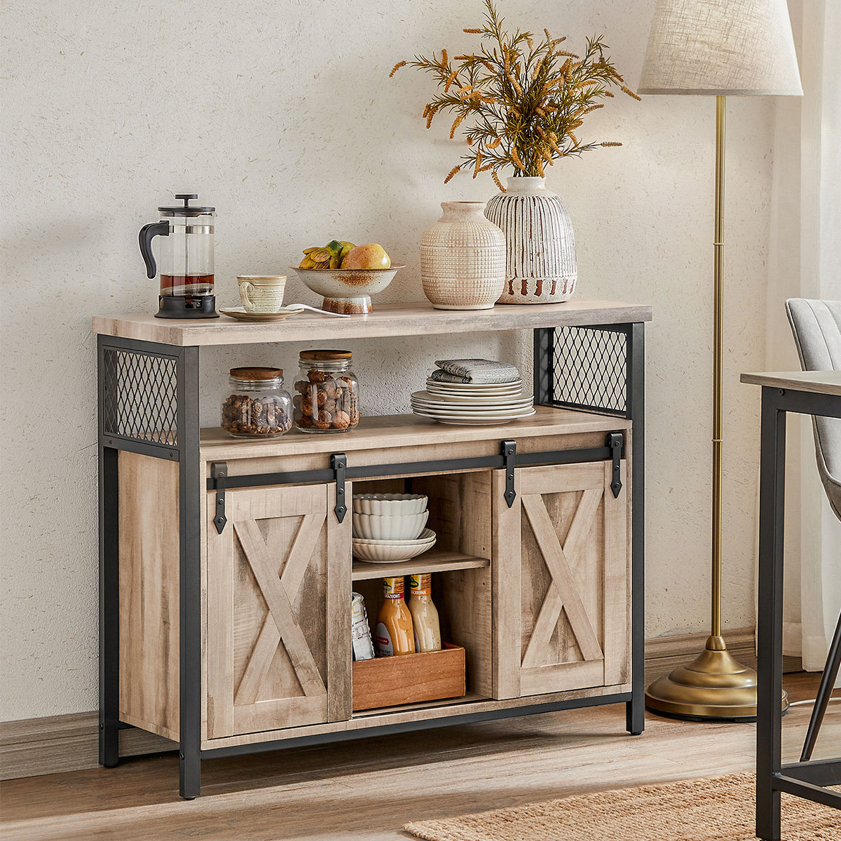 Vasagle Μπουφές (100x33x80) Vasagle LSC092B50