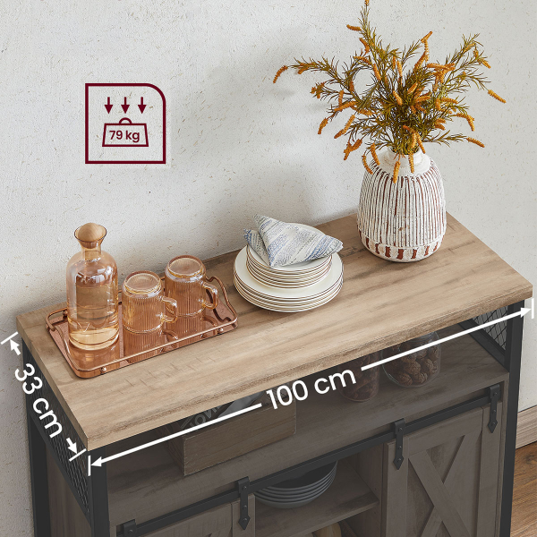 Μπουφές (100x33x80) Vasagle LSC092B50