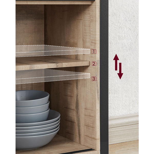 Μπουφές (100x33x80) Vasagle LSC092B50