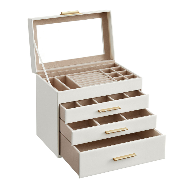 Μπιζουτιέρα Κουτί Με Συρτάρια (25.1x15.3x21.5) Songmics JBC161W01