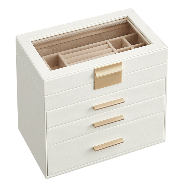 Μπιζουτιέρα Κουτί Με Συρτάρια (25.1x15.3x21.5) Songmics JBC161W01