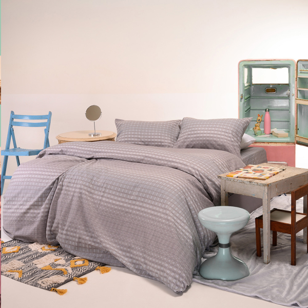 Φανελένια Σεντόνια Μονά (Σετ) Melinen Winter Line Alto Grey