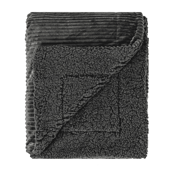 Διακοσμητικό Ριχτάρι Fleece/Κουβέρτα Καναπέ (130x180) Kentia Versus Spencer 24 Dark Grey