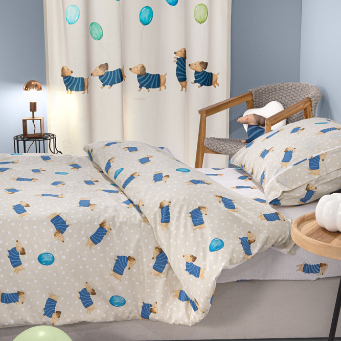 Παπλωματοθήκη Μονή (Σετ 165X225) Saint Clair Pet Blue Home Παιδικά Λευκά Είδη Παπλωματοθήκες Παιδικές Spitishop