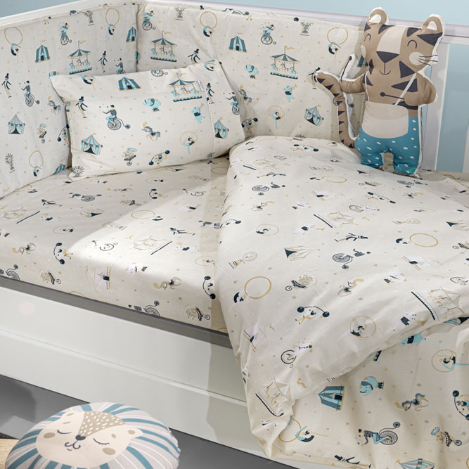 Σετ Κούνιας 3Τμχ Saint Clair Enjoy Sky Home Βρεφικά Προίκα Μωρού - Λίκνου Spitishop