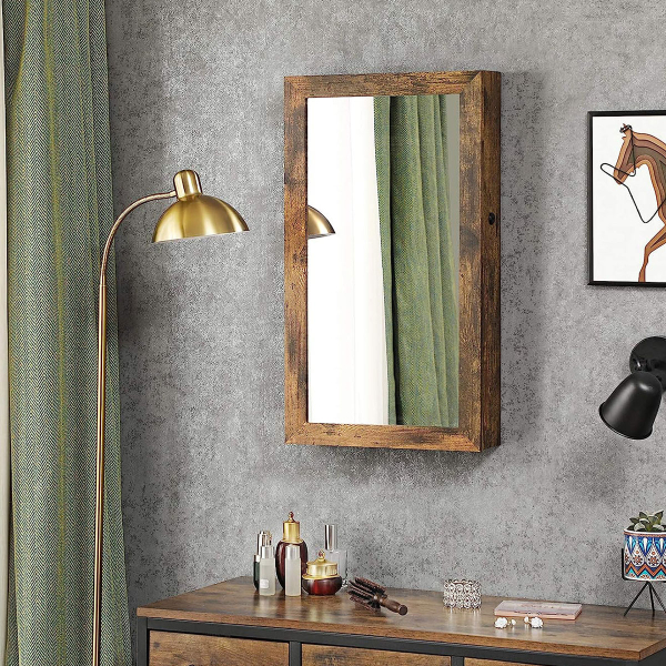 Καθρέφτης Τοίχου/Κοσμηματοθήκη (37x10x67) Songmics JJC051K01