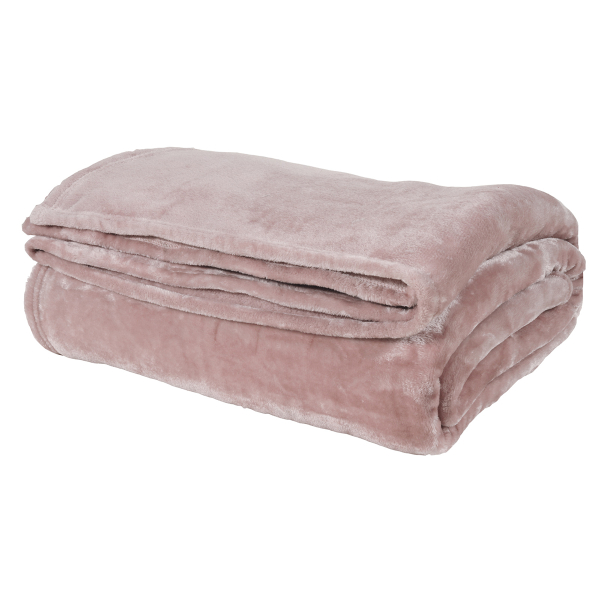 Κουβέρτα Fleece Μονή (160x220) Das Home Velour 1346 Pink