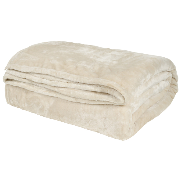 Κουβέρτα Fleece Κούνιας (110x150) Das Home Velour 1341 Ivory