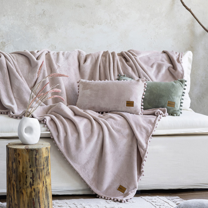 Ριχτάρι Καναπέ Διθέσιου Fleece (180x250) Nima Macia Nude