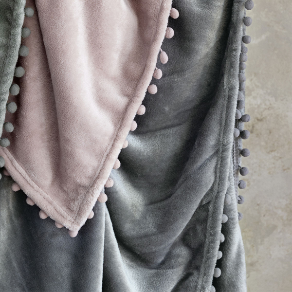 Ριχτάρι Καναπέ Διθέσιου Fleece (180x250) Nima Macia Grey