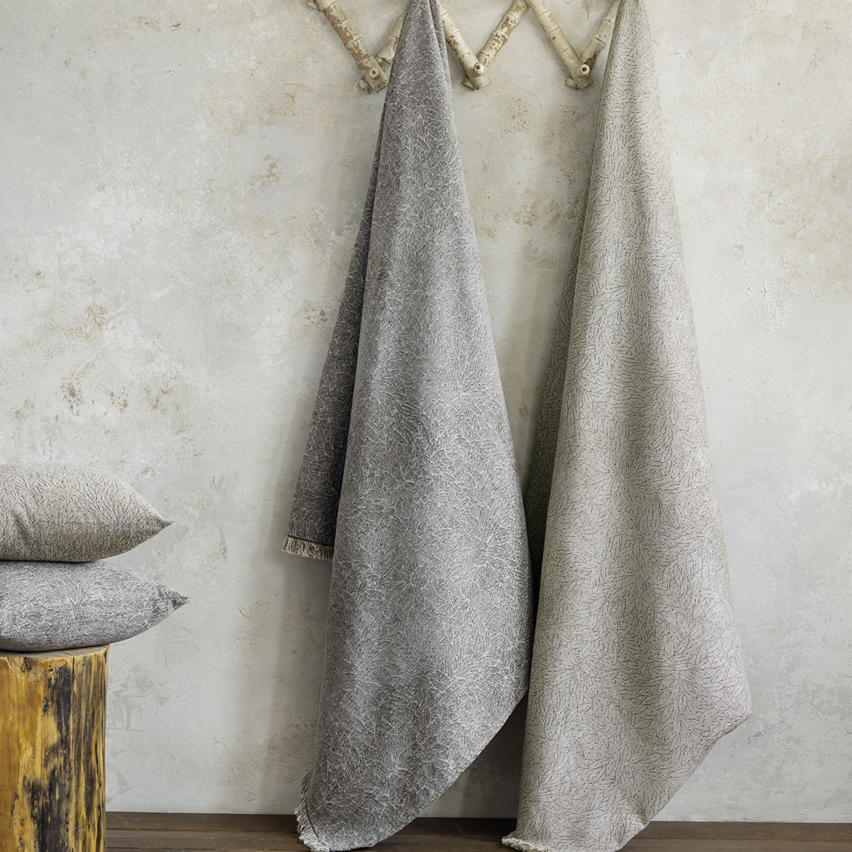 Ριχτάρι Καναπέ Τριθέσιου (180X300) Nima Satori Grey Home Λευκά Είδη Σαλονιού Ριχτάρια Spitishop